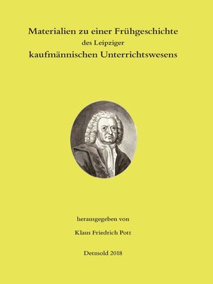 cover image of Materialien zu einer Frühgeschichte des Leipziger kaufmännischen Unterrichtswesens